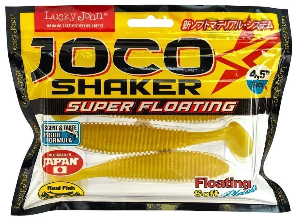 Силиконовая приманка Lucky John Joco Shaker 4.5in 114 мм 3 шт F03 Pro Series  140303-F03 — крупный план
	                                    1