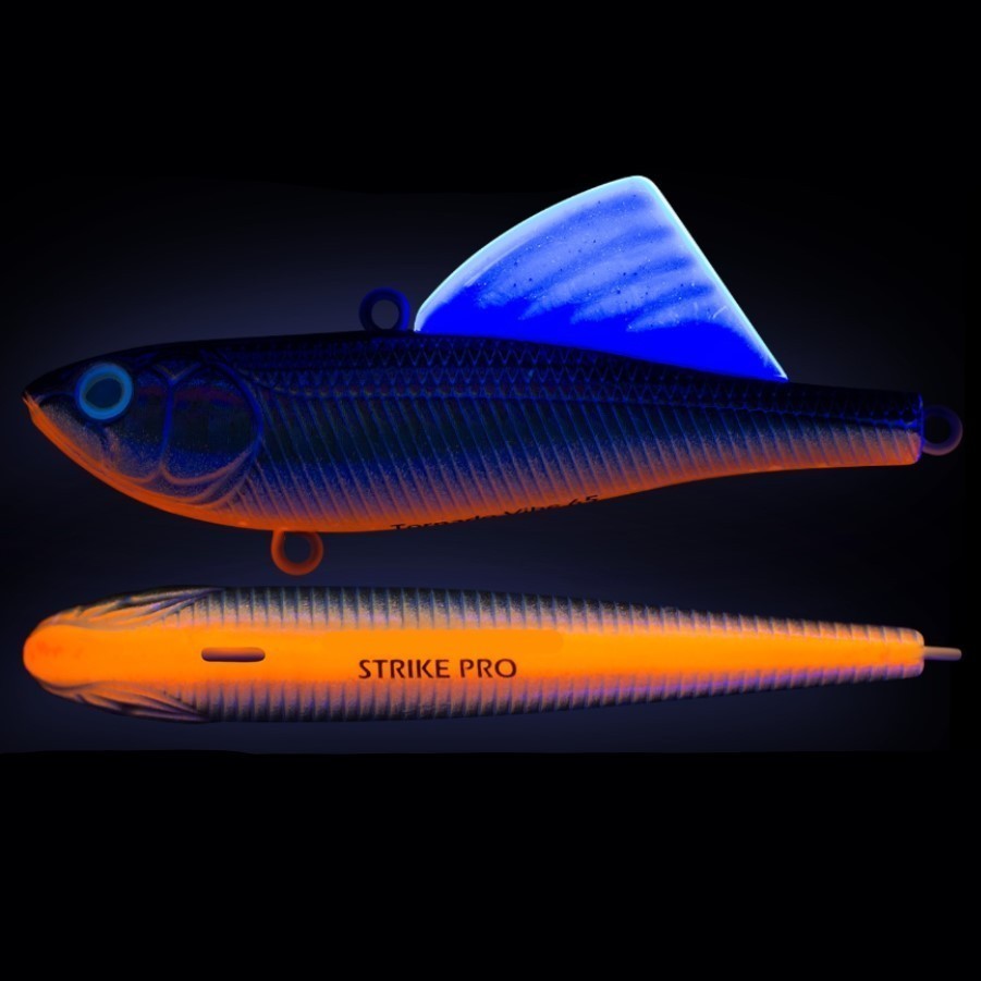 Воблер Strike Pro Tornado Vibe 65 A70-713 Black Silver OB 14,5 гр   EG-204A-UV#A70-713 — крупный план
	                                    1