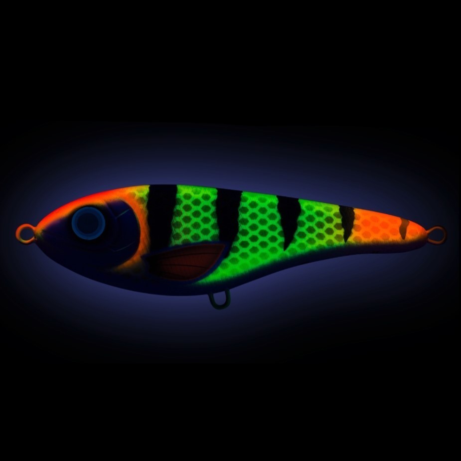 Воблер Strike Pro Buster Jerk II Shallow Runner C683F Disco Perch 37 гр   EG-049#C683F — крупный план
	                                    1