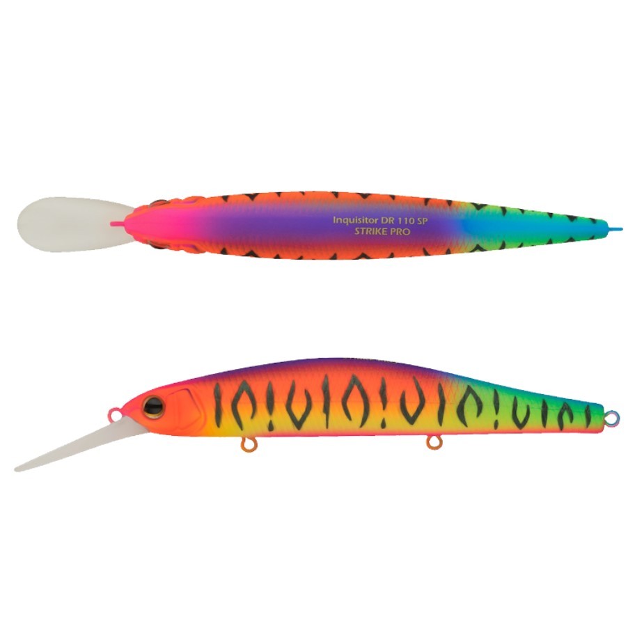 Воблер Strike Pro Inquisitor MDR 110SP A244S Parrot Mat Tiger 17,3 гр   EG-193BXL-SP#A244S — крупный план
	                                    1