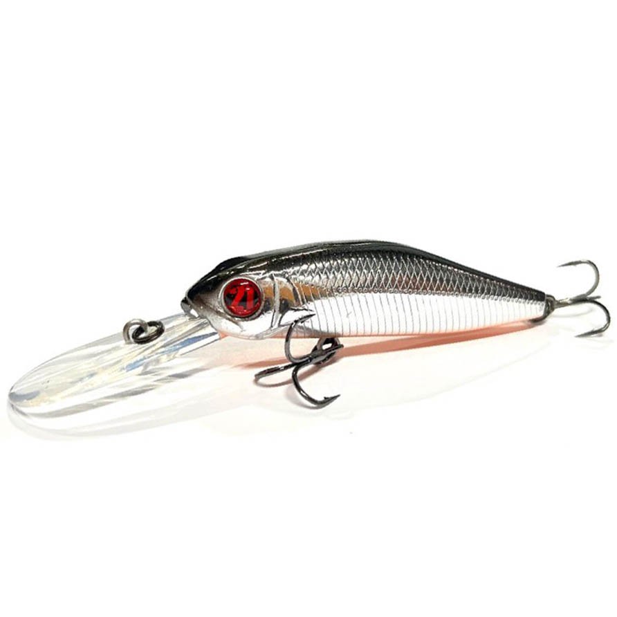 Воблер Pontoon 21 CrackJack 78F-DR 051 Metallic HG Silver&Black OB RE 10,6 гр   P21-CRJ-78F-DR-051 — характеристики,  особенности конструкции