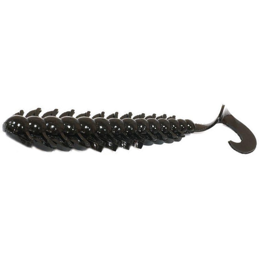 Силиконовая приманка Bait Breath Bugsy 5 125 мм 6 шт 003 Solid Black — характеристики,  особенности конструкции