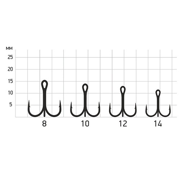 Крючок Тройной Ecopro Saikyo С глазом №10 10 шт    EP-TGG10-10 — крупный план
	                                    1