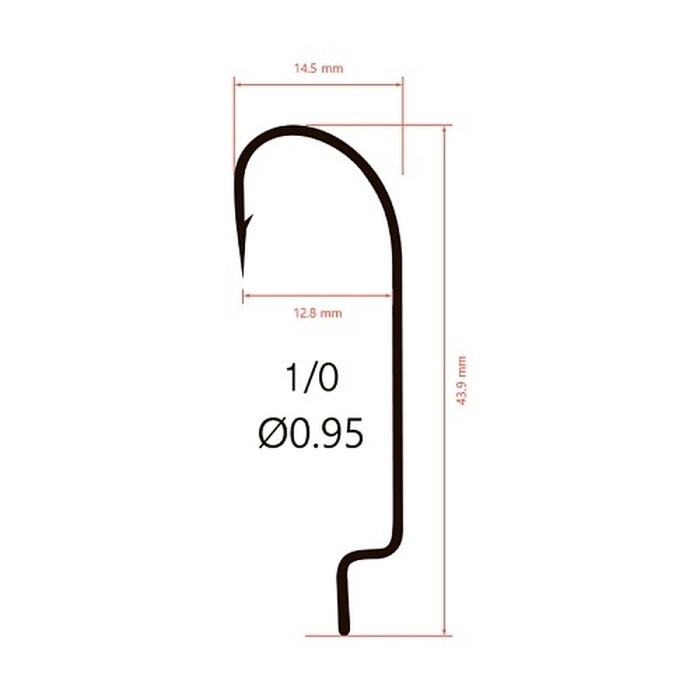 Крючок Офсетный Saikyo BS-2311 №1/0 10 шт BN   BS-2311BN1/0-10 — крупный план
	                                    2