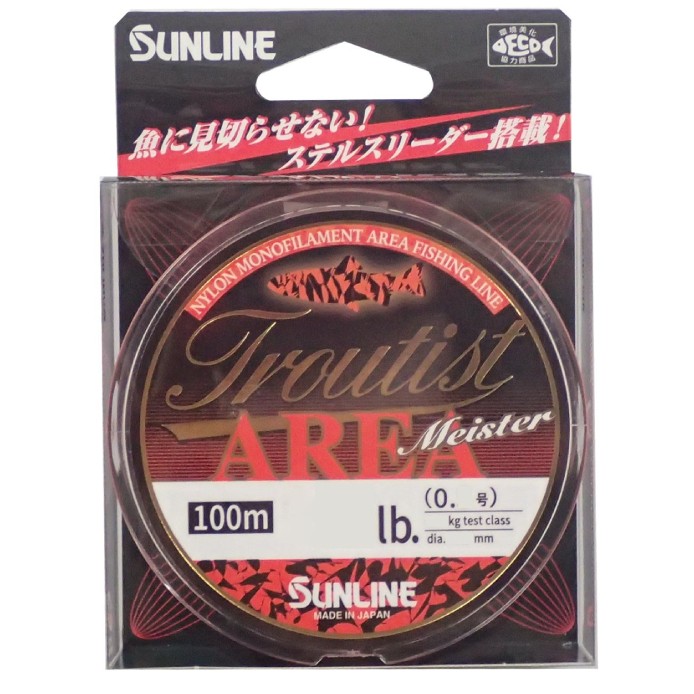 Леска монофильная Sunline Troutist Area Meister 100 м 0,128 мм  PE# 0.6 — характеристики,
	                                    особенности конструкции