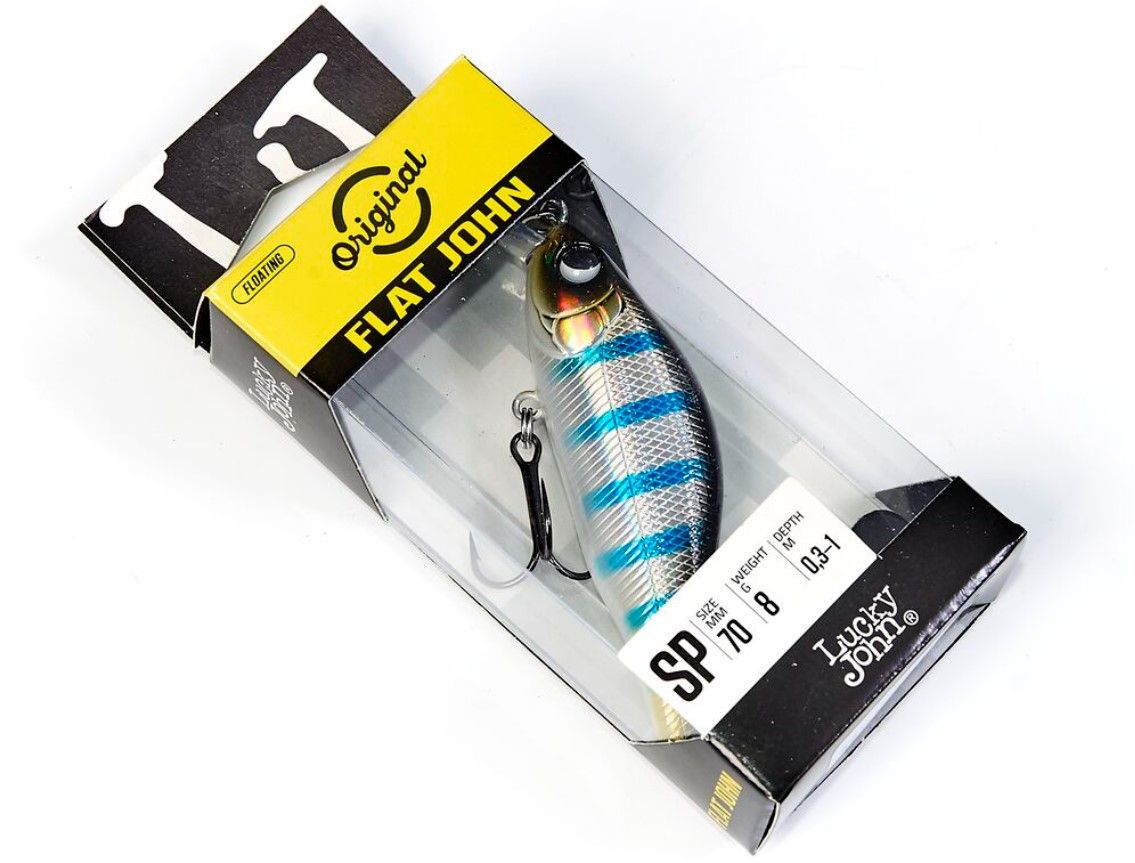 Воблер Lucky John Flat John 70SP A13 8 гр Original  LJO0907SP-A13 — крупный план
	                                    2