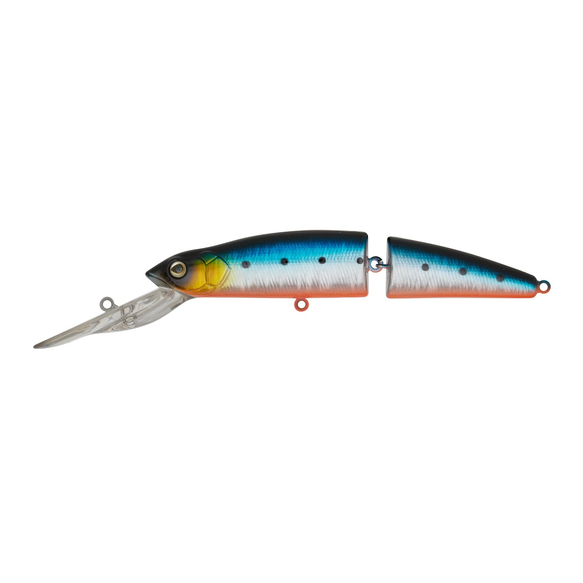 Воблер Strike Pro Mr. Wiggly TL 110 A234-SBO-LU Blue Back Silver OB Fluo 17,2 гр   MG-010D#A234-SBO-LU — характеристики,  особенности конструкции