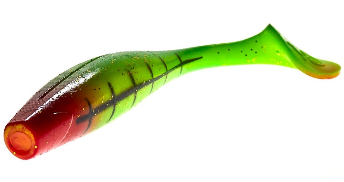 Силиконовая приманка Lucky John Kubira Swim Shad 5.0in 125 мм 3 шт PG15 3D Series  140420-PG15 — крупный план
	                                    1