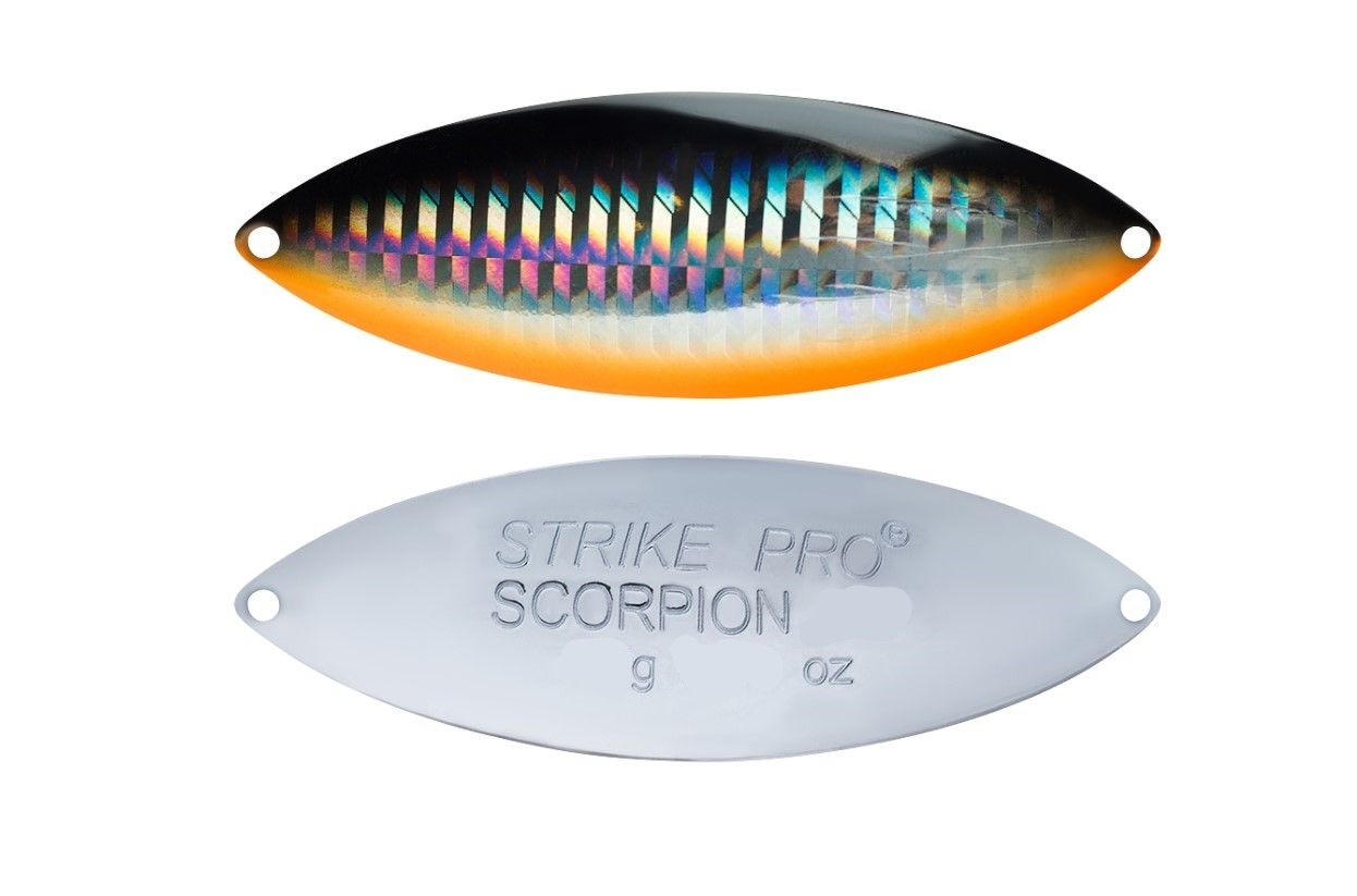 Колеблющаяся Блесна Strike Pro Scorpion Treble 70H 28 гр 70 мм A70-713-CP   ST-08B2#A70-713-CP — характеристики,  особенности конструкции