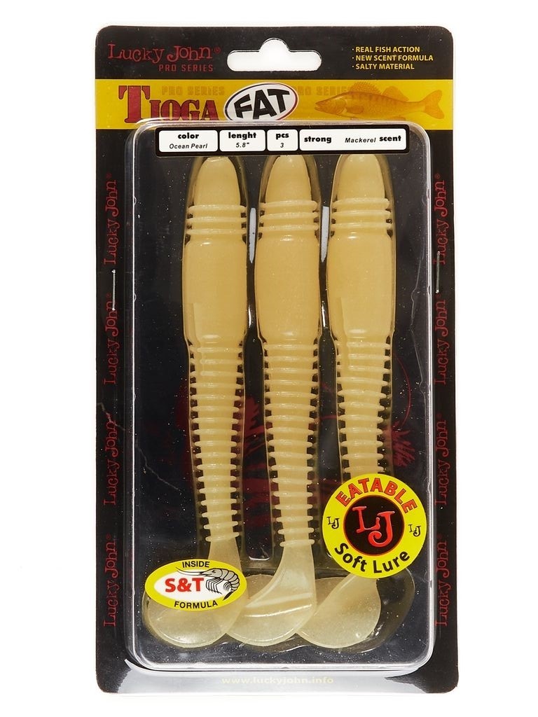Силиконовая приманка Lucky John Tioga Fat 5.8in 147 мм 3 шт 033 Pro Series  140148-033 — крупный план
	                                    2
