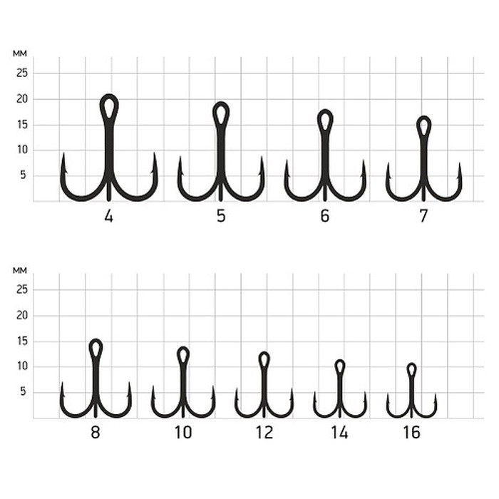 Крючок Тройной Ecopro Saikyo Тип А №5 5 шт  С красным хвостом  EP-TKA05-05 — крупный план
	                                    1