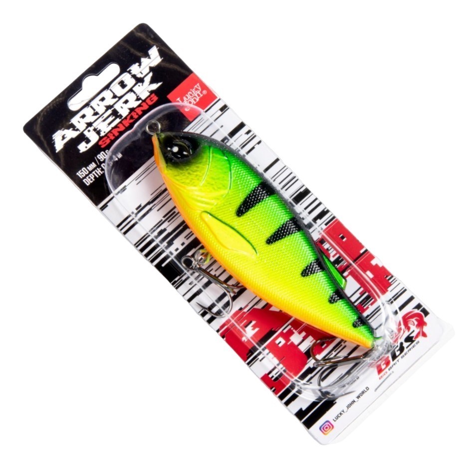 Воблер Lucky John Arrow Jerk 150S 027 90 гр BBS Original  LJO0515S-027 — крупный план
	                                    2