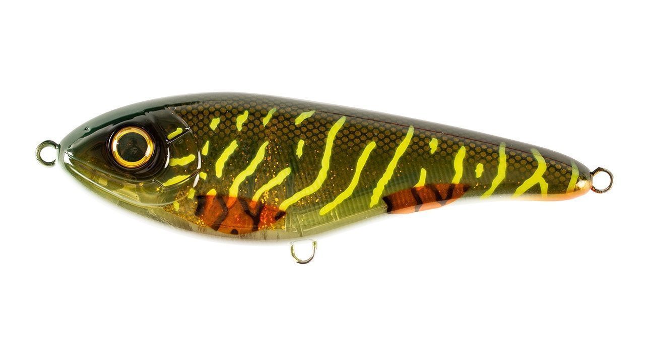 Воблер Strike Pro Buster Jerk II Shallow Runner C755G-UV Green Motoroil Pike UV 37 гр   EG-049#C755G-UV — характеристики,
	                                    особенности конструкции