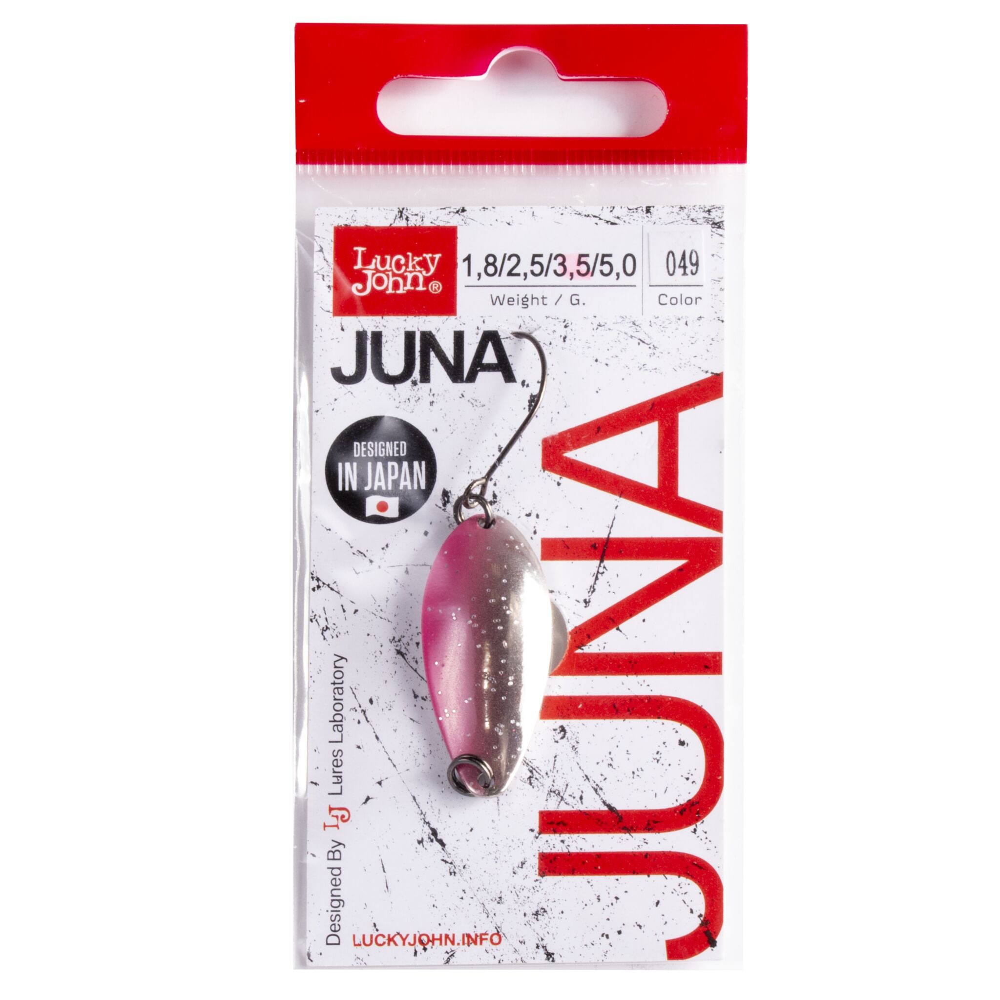 Колеблющаяся Блесна Lucky John Juna 3,5 гр 33 мм 049   LJJU35-049 — крупный план
	                                    2