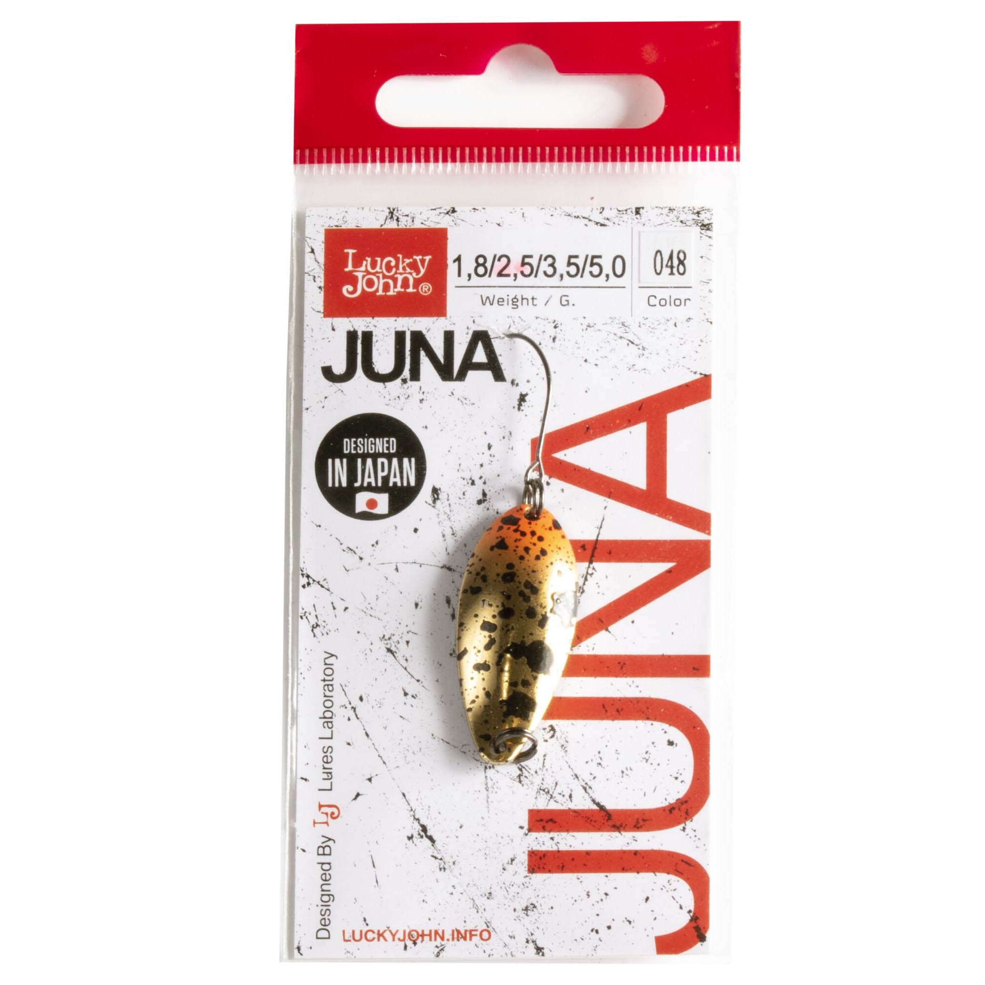 Колеблющаяся Блесна Lucky John Juna 2,5 гр 30 мм 048   LJJU25-048 — крупный план
	                                    3