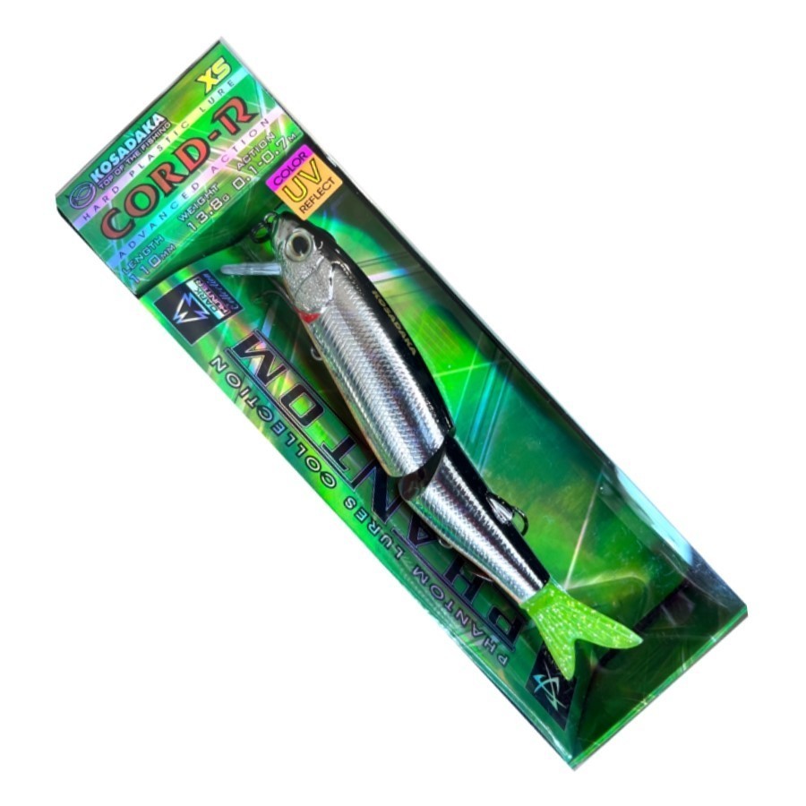 Воблер Kosadaka Cord-R XS 110F SBL 13,8 гр   CordRS110F-SBL — крупный план
	                                    1