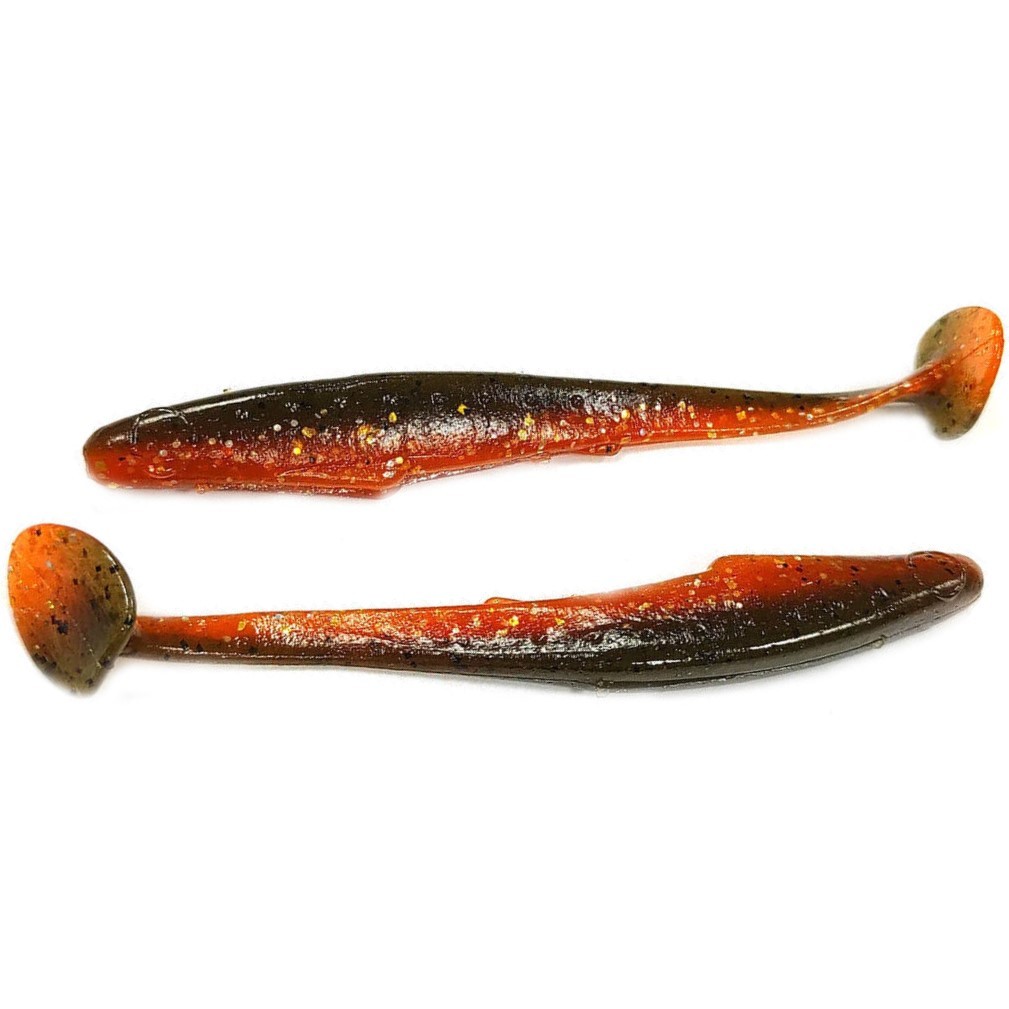 Силиконовая приманка Reins Rockvibe Shiner 4 101 мм 8 шт B87-Stickleback   RVS4-B87 — характеристики,  особенности конструкции