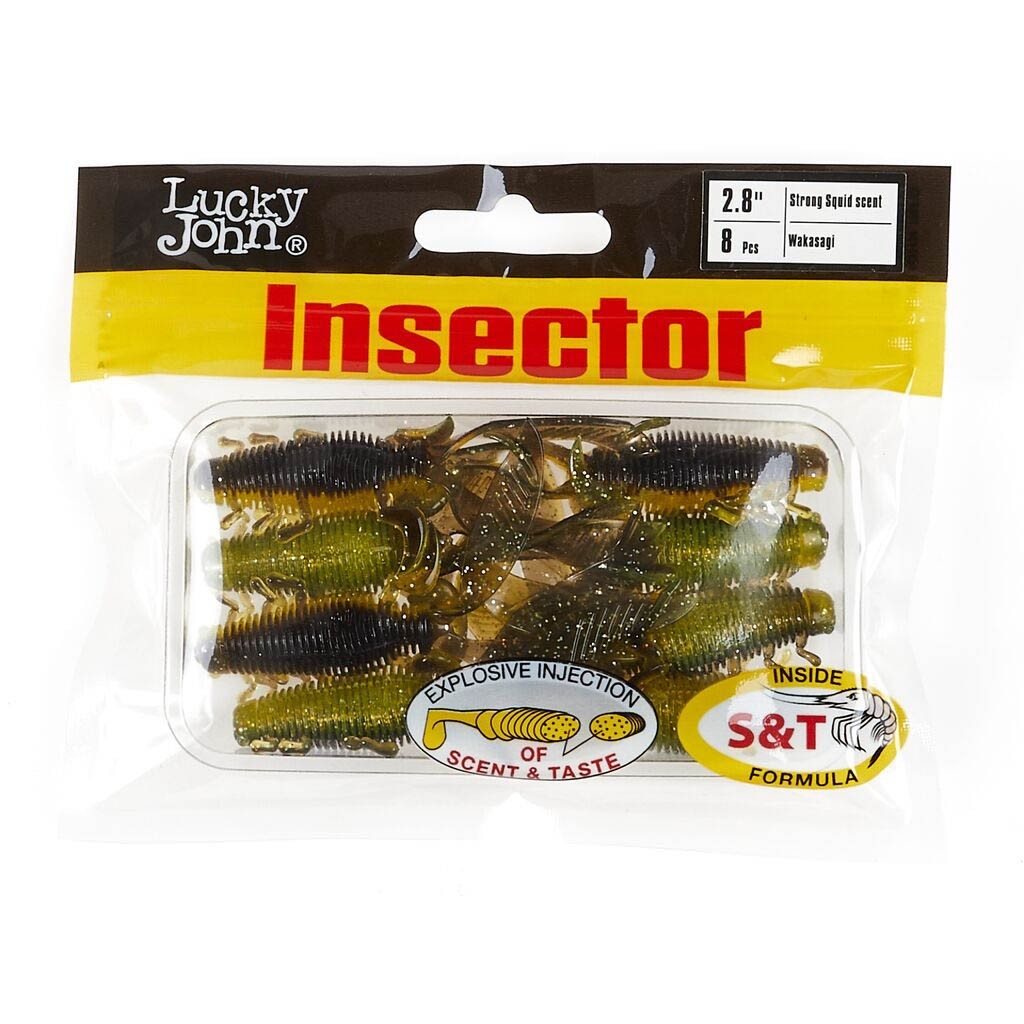 Силиконовая приманка Lucky John Insector 2.8in 70 мм 8 шт T65 Pro Series  140184-T65 — характеристики,
	                                    особенности конструкции
