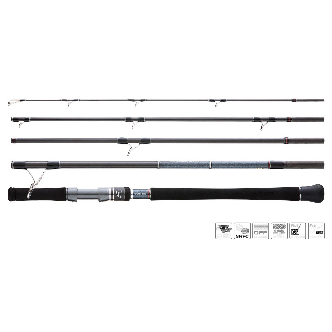 Спиннинг Hearty Rise Skywalker Shore Jigging 965H 289 см 100 гр    SWSJ-965H — характеристики,  особенности конструкции