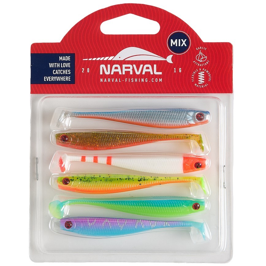 Силиконовая приманка Narval Skinny 8 80 мм 6 шт M01   NVLSN08M01 — характеристики,  особенности конструкции