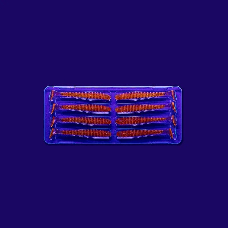 Силиконовая приманка CF Company Vibro Worm 2 50 мм 8 шт 9   3-50-9-6 — крупный план
	                                    2