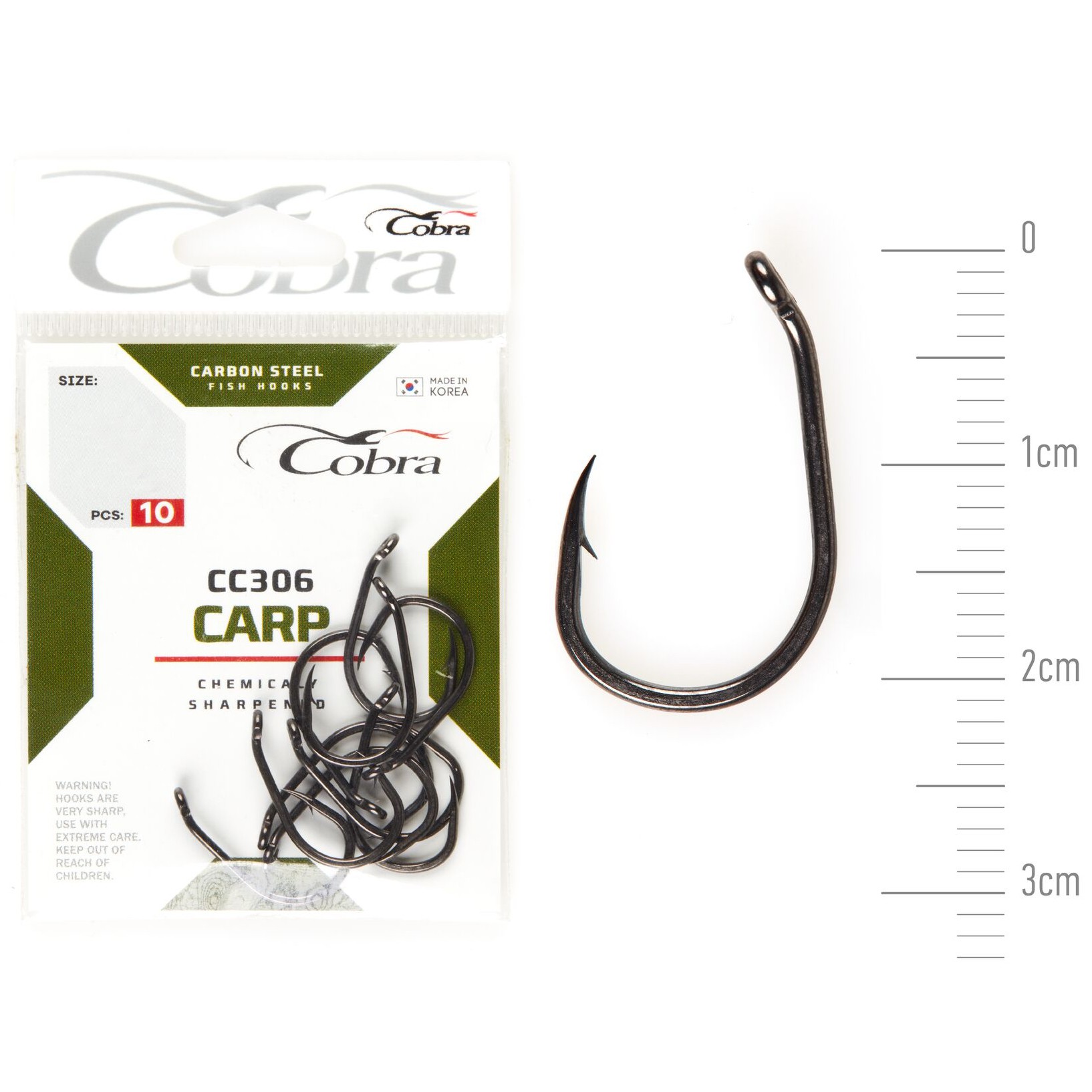 Крючок Одинарный Cobra Carp Koi CC306 №4 10 шт    CC306-004 — характеристики,
	                                    особенности конструкции