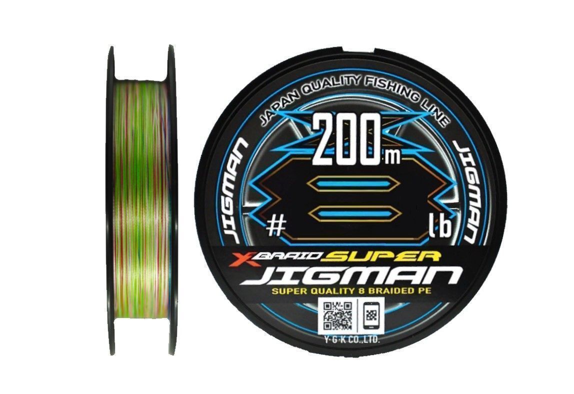 Плетеный шнур YGK X-Braid Super Jigman X8 200 м  PE # 2 5Color 0,235 мм — характеристики,
	                                    особенности конструкции