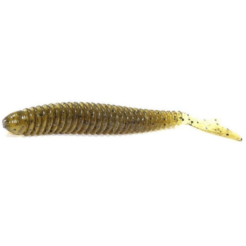 Силиконовая приманка Bait Breath U30 Fish Tail Ringer 2.8 71 мм 8 шт 817 Dark Green Pumpkin/Seed — характеристики,  особенности конструкции