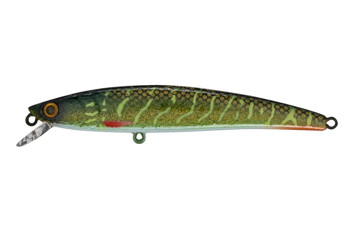 Воблер Strike Pro Arc Minnow 75SP JV012 Green Motoroil Pike UV 5,5 гр   JL-119-SP#JV012-UV — характеристики,  особенности конструкции