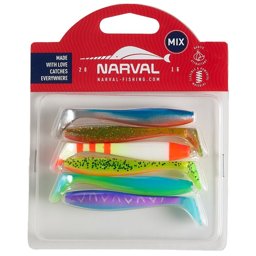 Силиконовая приманка Narval Choppy Tail 8 80 мм 6 шт M01   NVCT08M01 — характеристики,  особенности конструкции