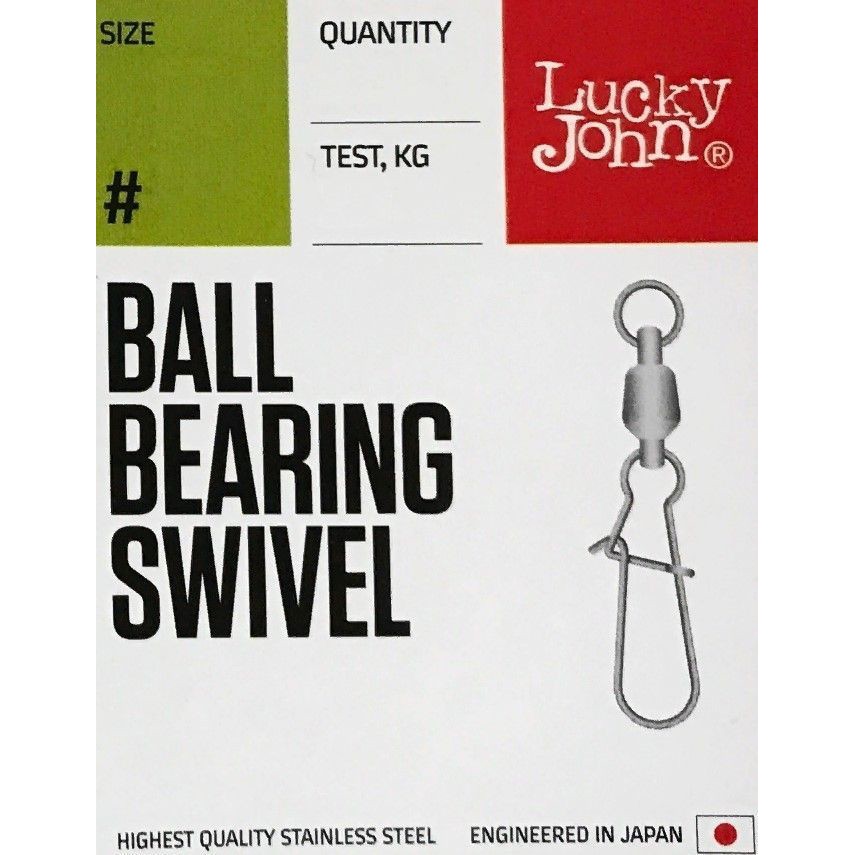 Вертлюг с застежкой Lucky John Ball Bearing Swivel №006 3 шт  Pro Series  LJP5102-002 — крупный план
	                                    2