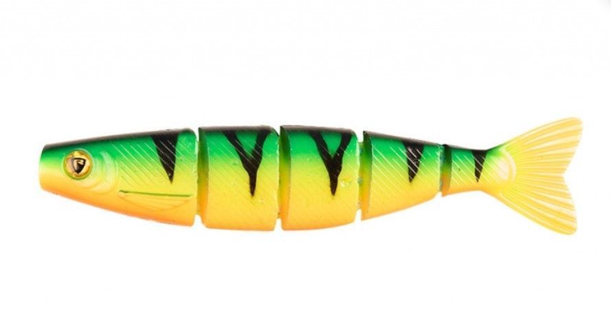 Силиконовая приманка Fox Rage Pro Shad Jointed 5.5 140 мм 1 шт UV Firetiger   NPS036 — характеристики,  особенности конструкции