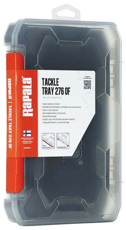 Коробка Rapala Tackle Tray  276 27,6х18х4,3 см  Open Foam  RTT276OF — крупный план
	                                    2