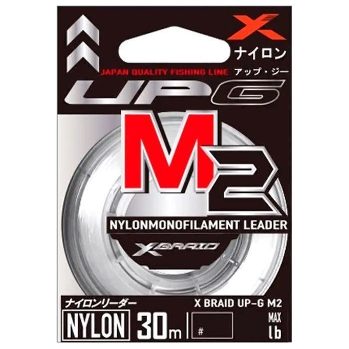 Леска монофильная YGK X-Braid UP-G Leader M2 30 м 0,33 мм — характеристики,
	                                    особенности конструкции