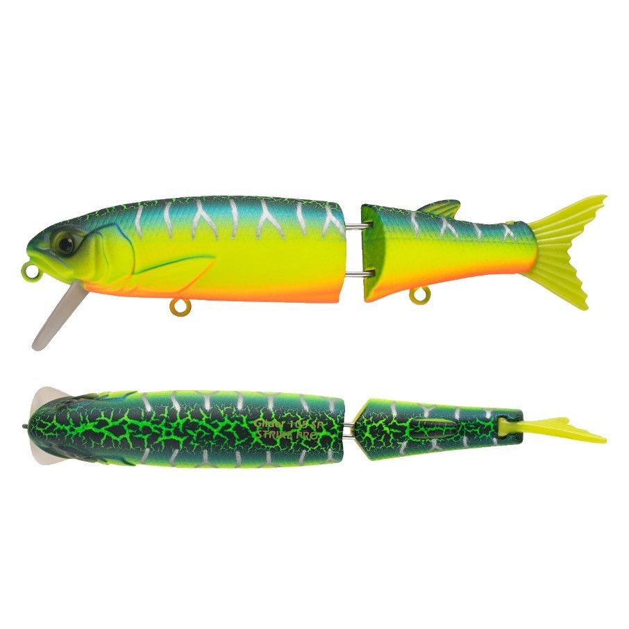 Воблер Strike Pro Glider 120 A223S-RP Pearl Mat Tiger 32,8 гр   EG-157B-SP#A223S-RP — крупный план
	                                    1