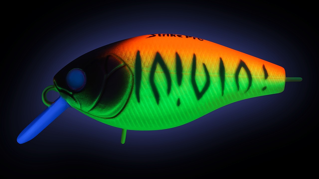 Воблер Strike Pro Cranky 40F A242S Sunrise Mat Tiger 4,2 гр   EG-164F#A242S — крупный план
	                                    1