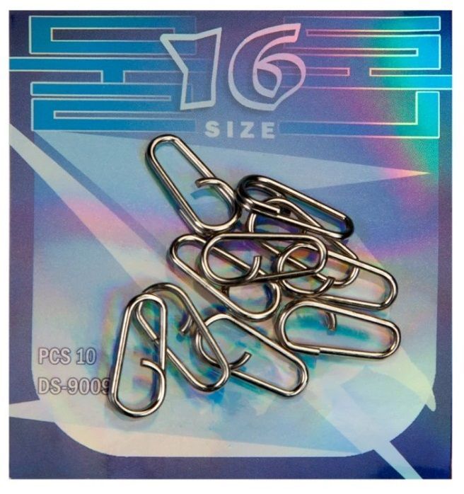 Кольцо Заводное Hanzo DS 9009  №16 13,9 кг 4,8 мм 10 шт    DS 9009-16 — крупный план
	                                    1