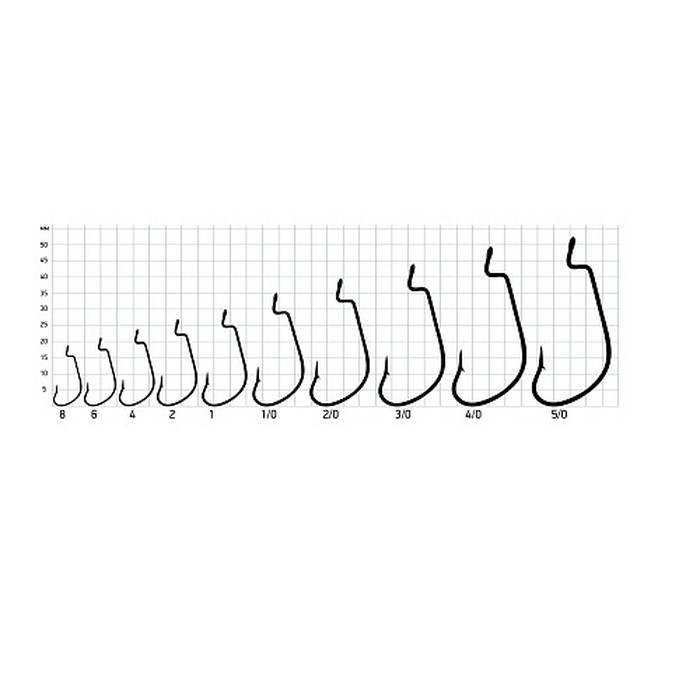Крючок Офсетный Saikyo BS-3312 №6 10 шт BN   BS-3312BN6-10 — крупный план
	                                    1