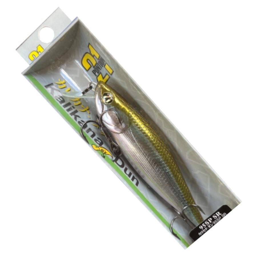 Воблер Pontoon 21 Kalikana Dun 95SP-SR 012 Wakasagi HM 13,3 гр   P21-KALD-95SP-SR-012 — крупный план
	                                    1