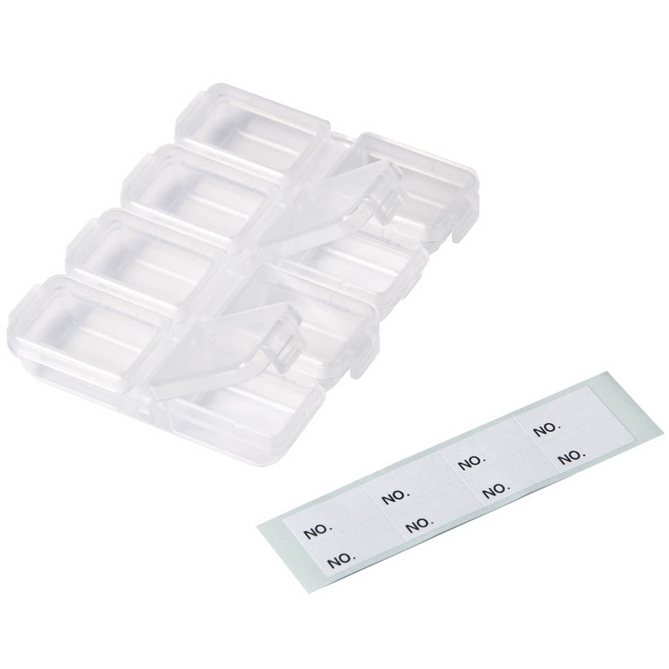 Коробка Meiho Fly Box  8,6х6,4х1,3 см    FB-8 — крупный план
	                                    1