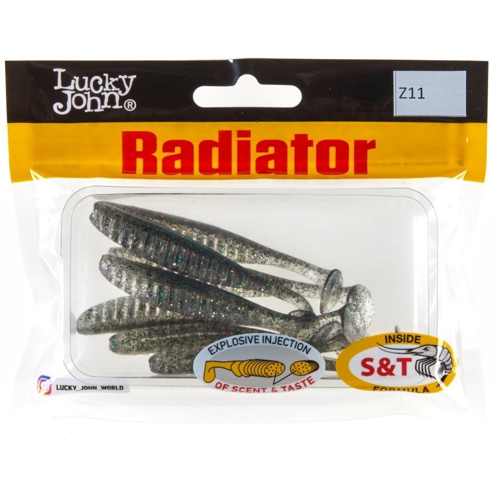 Силиконовая приманка Lucky John Radiator 3.0in 75 мм 7 шт Z11 Pro Series  140209-Z11 — крупный план
	                                    2