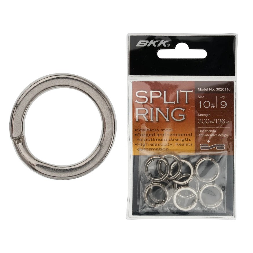 Кольцо Заводное BKK Split Ring-51  №10 136 кг 9 шт    D-SP-1019 — крупный план
	                                    1