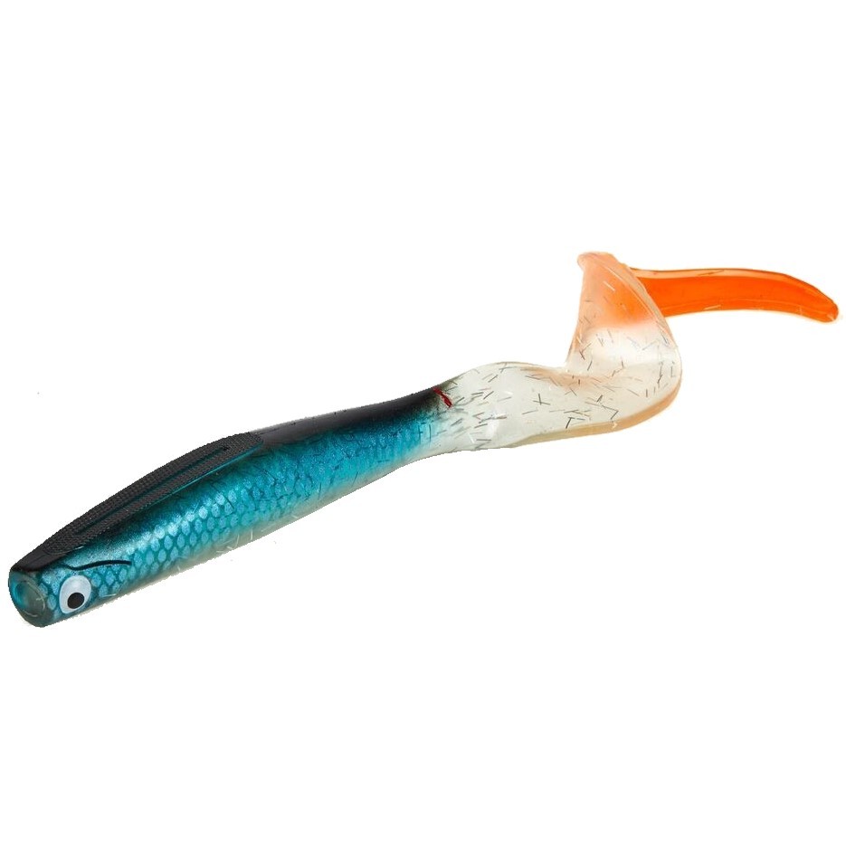 Силиконовая приманка Lucky John Kubira Fire Tail 7.0in 180 мм 1 шт PG44 3D BBS Series  140436-PG44 — крупный план
	                                    1