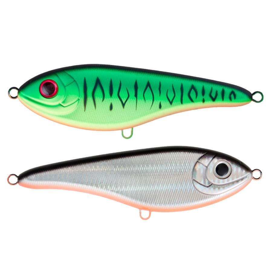 Воблер Strike Pro Buster Jerk II Shallow Runner GC01S/A70-713 Double Black Silver OB/Mat Tiger 37 гр   EG-049#GC01S/A70-713 — характеристики,
	                                    особенности конструкции