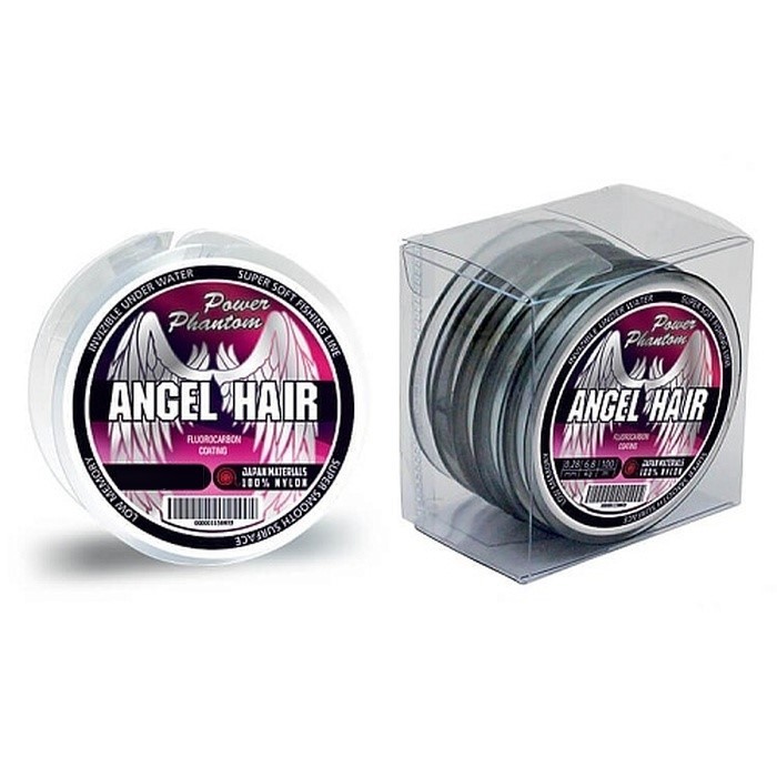 Леска монофильная Power Phantom Angel Hair  Tippet 30 м 0,18 мм Clear fluorocarbon coating  PPAHTC30018 — характеристики,  особенности конструкции