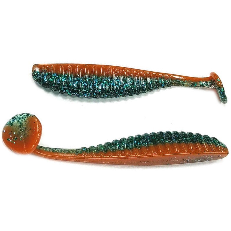 Силиконовая приманка Reins S Cape Shad 4.8 129 мм 4 шт B55-Strike Orange   SCS4.8-B55 — характеристики,  особенности конструкции