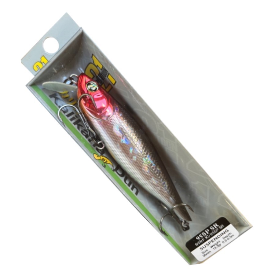 Воблер Pontoon 21 Kalikana Dun 95SP-SR A16 Black Back Red Head 13,3 гр   P21-KALD-95SP-SR-A16 — крупный план
	                                    1