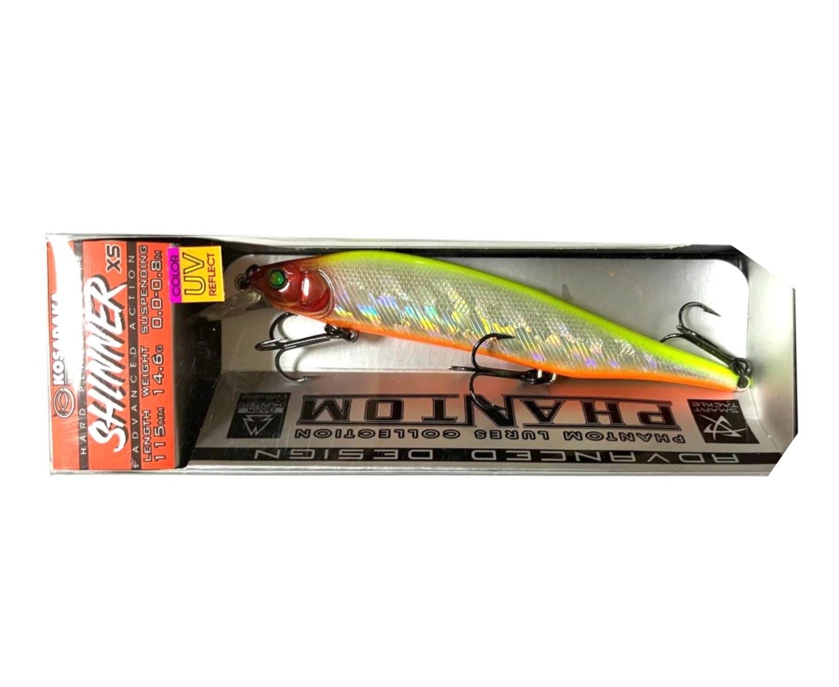 Воблер Kosadaka Shinner XS 115SP LME 14,6 гр   ShinxS115SP-LME — крупный план
	                                    2