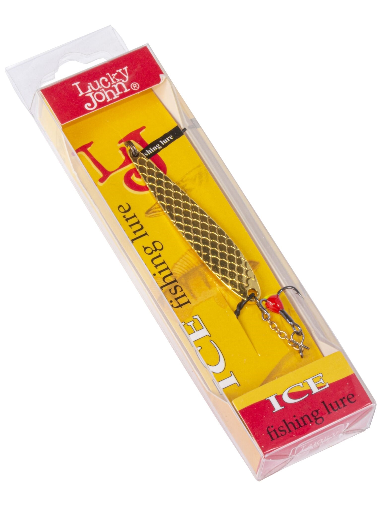 Зимняя Блесна Lucky John Diamond Blade 7,5 гр 61 мм G С цепочкой и тройником  LJDB61-G — крупный план
	                                    2