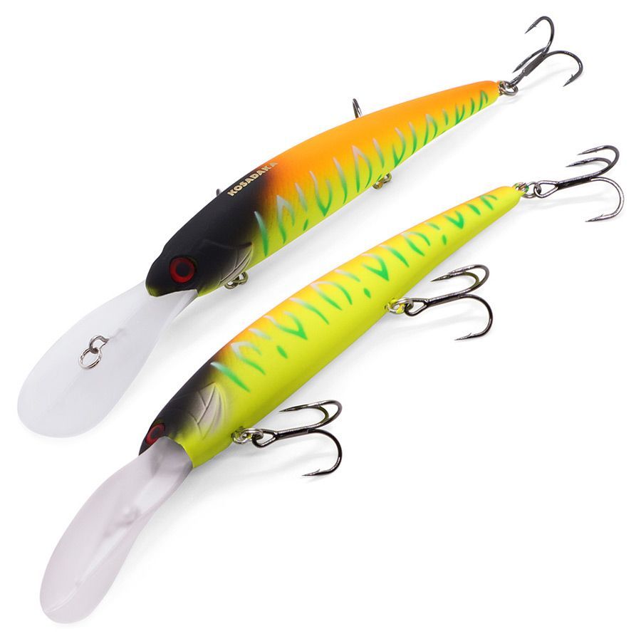 Воблер Kosadaka Bandit Deep XL 120F OGY 21 гр   BandXL120D-OGY — крупный план
	                                    1